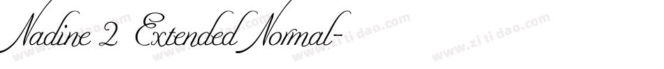 Nadine 2 Extended Normal字体转换